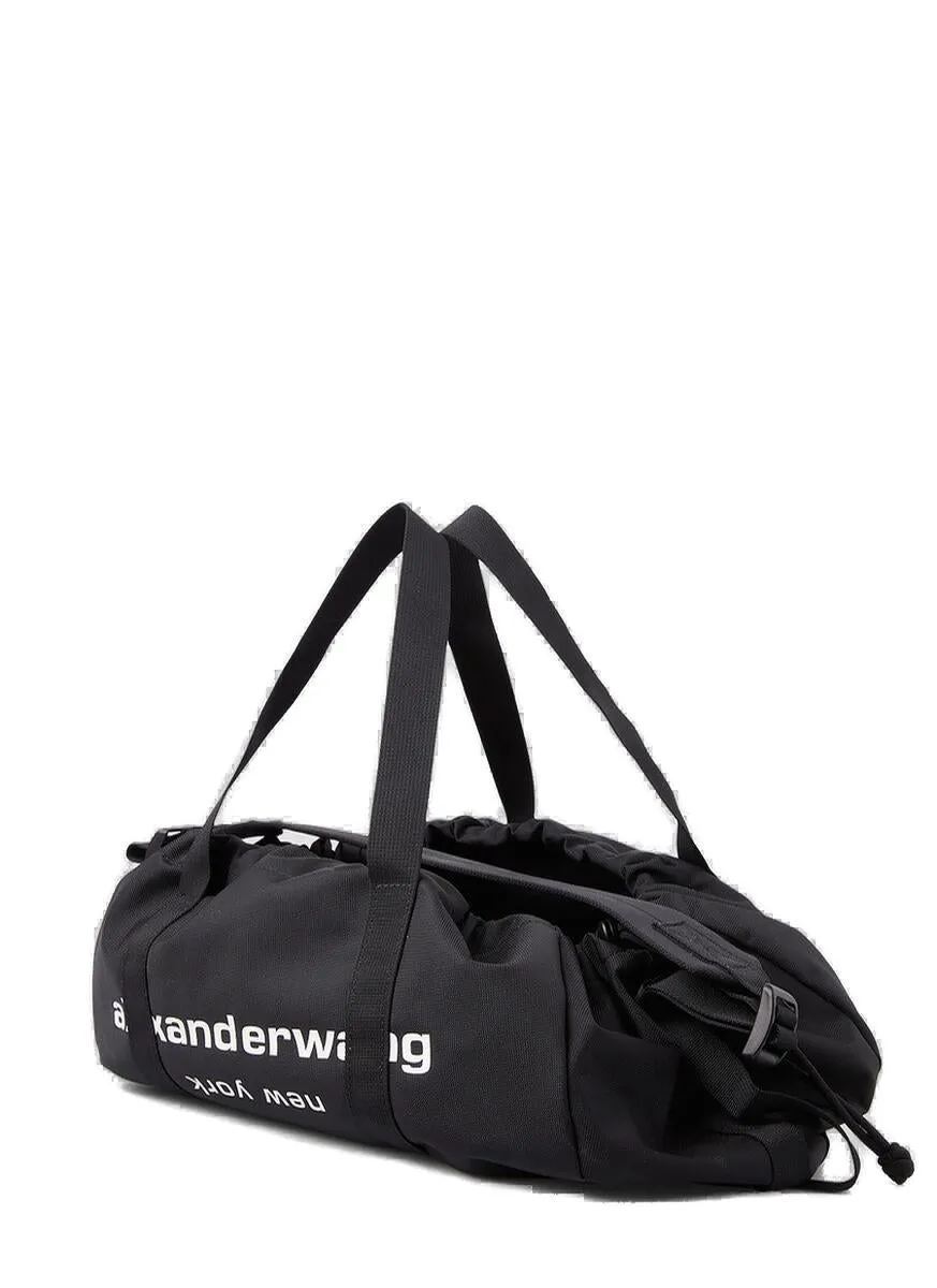 Alexander Wang Logo Printed Drawstring Duffle Bag