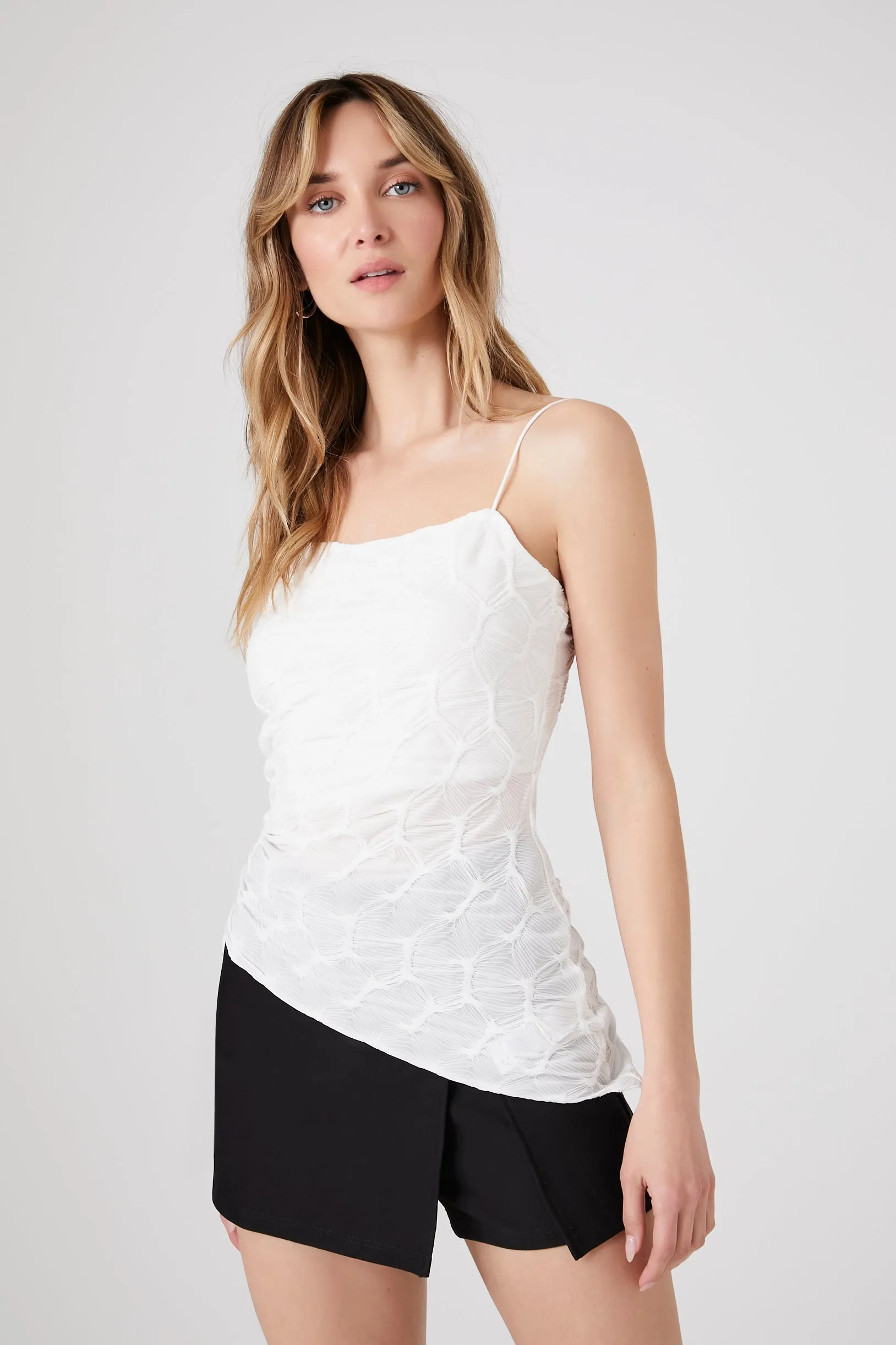 Asymmetrical Drawstring Cami