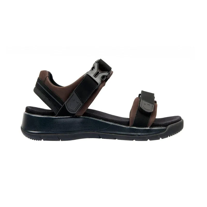 Capri III Men's Nubuck Leather Flat Sandal