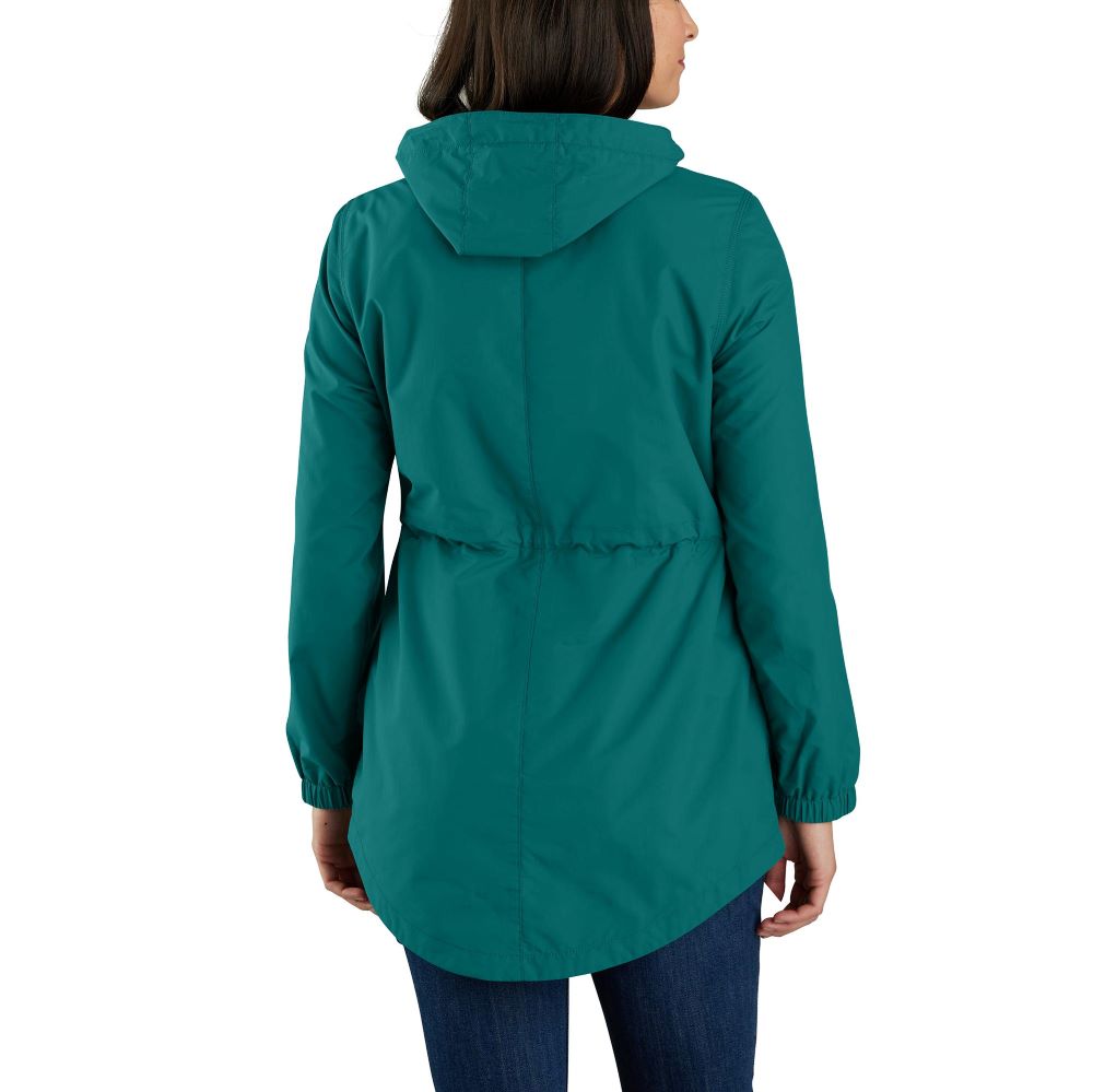 'Carhartt' Women's Rain Defender Relaxed Fit Lightweight Coat - Shaded Spruce