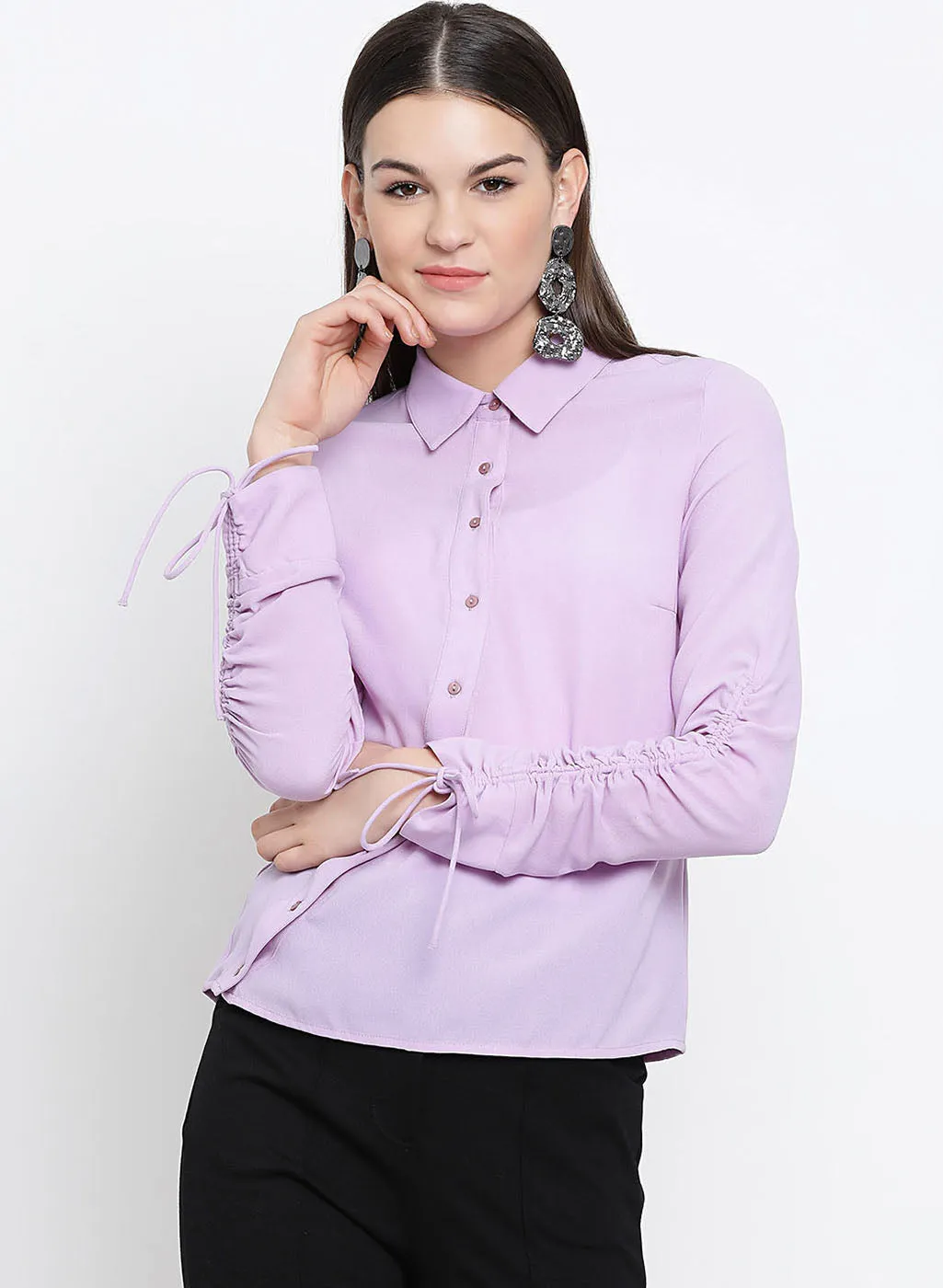 Drawstring Detail Shirt