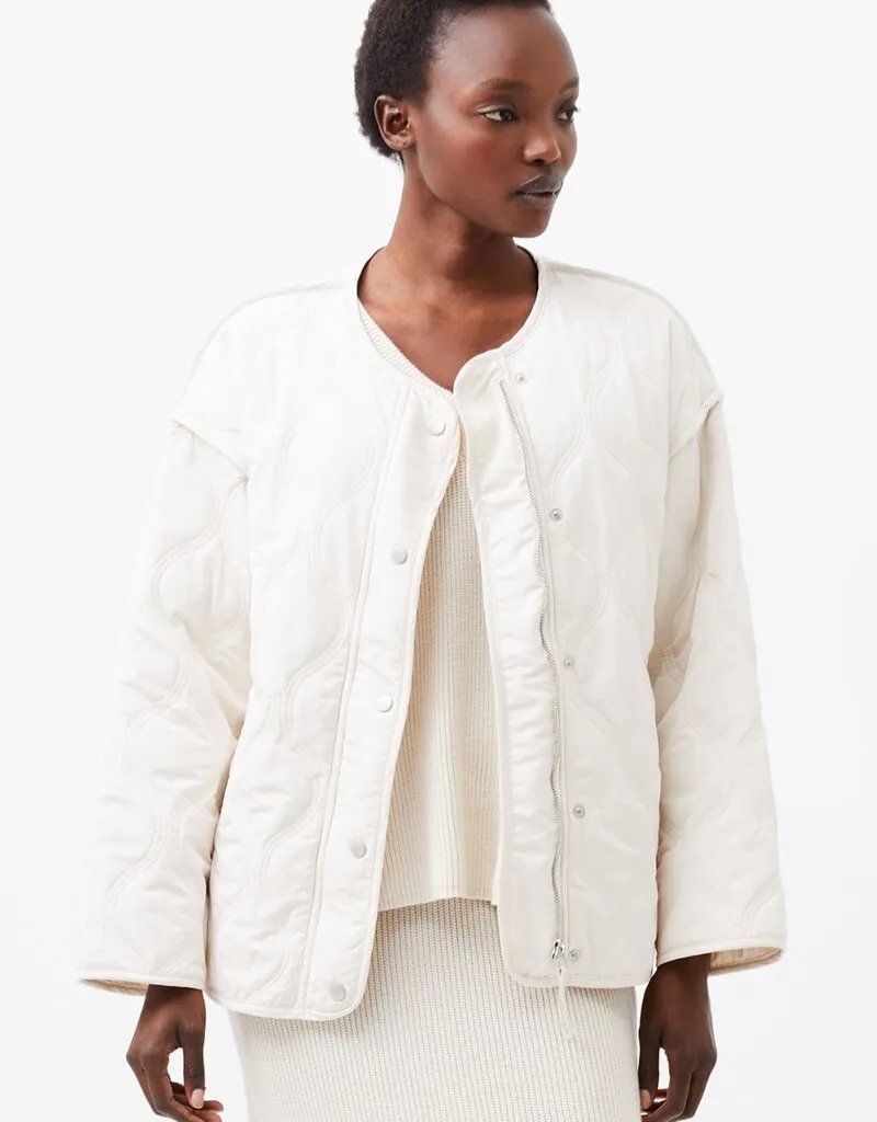 French Connection Aris Quilted Jacket - Classic Cream