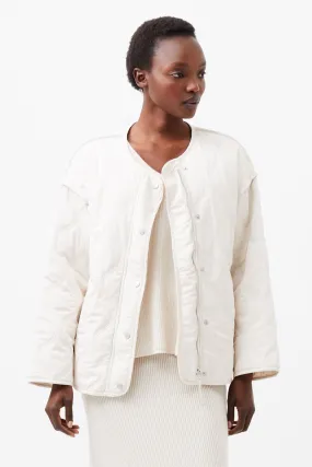 French Connection Aris Quilted Jacket - Classic Cream