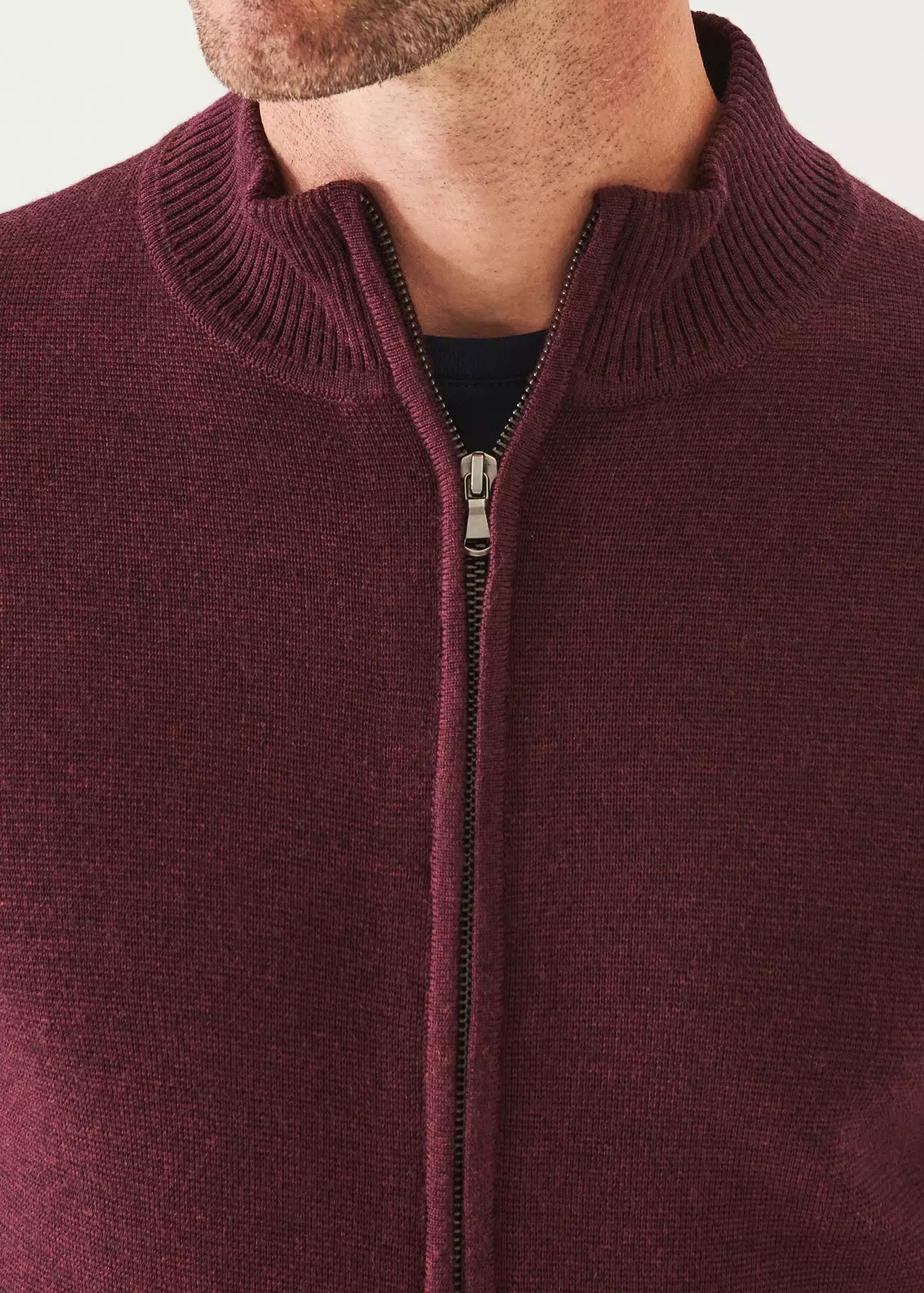 FULL-ZIP HALF MILANO CARDIGAN