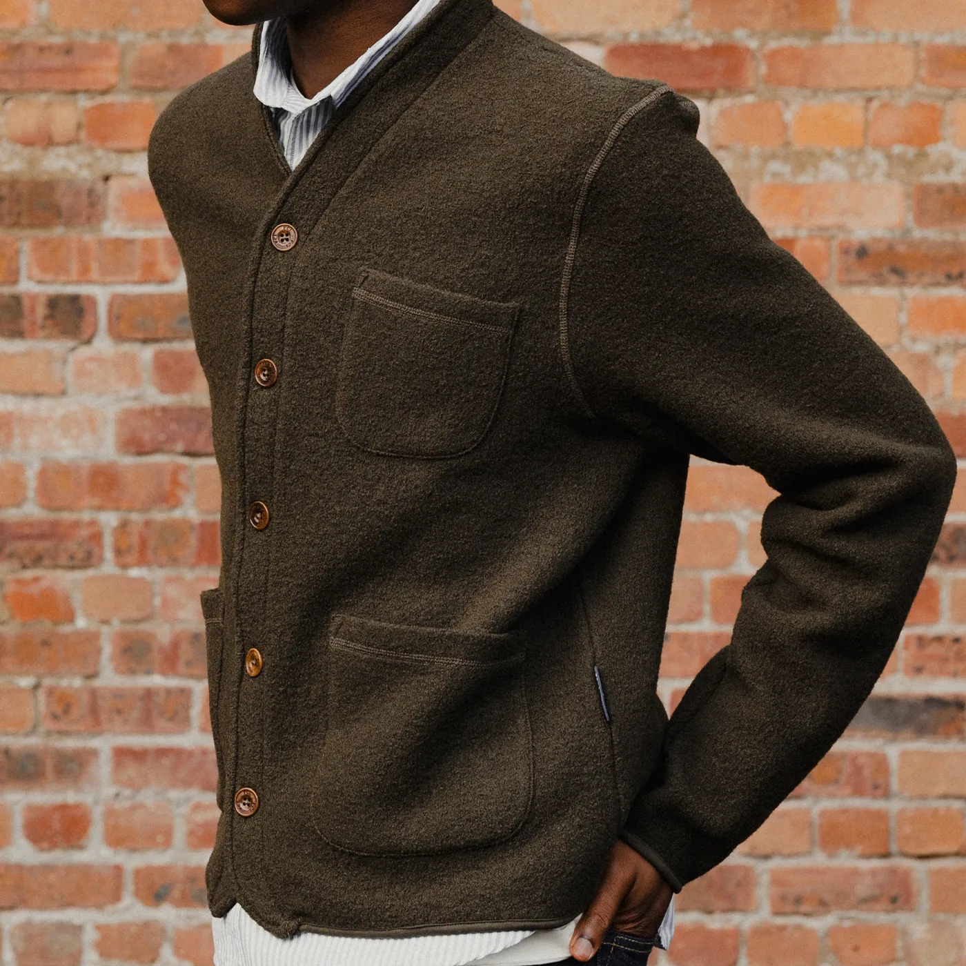 GRANT WOOL CARDIGAN