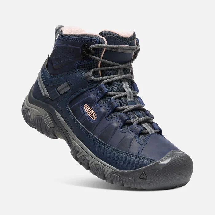 Keen Womens Targhee III Mid Waterproof Hiking Boots-Vintage Indigo/Peachy