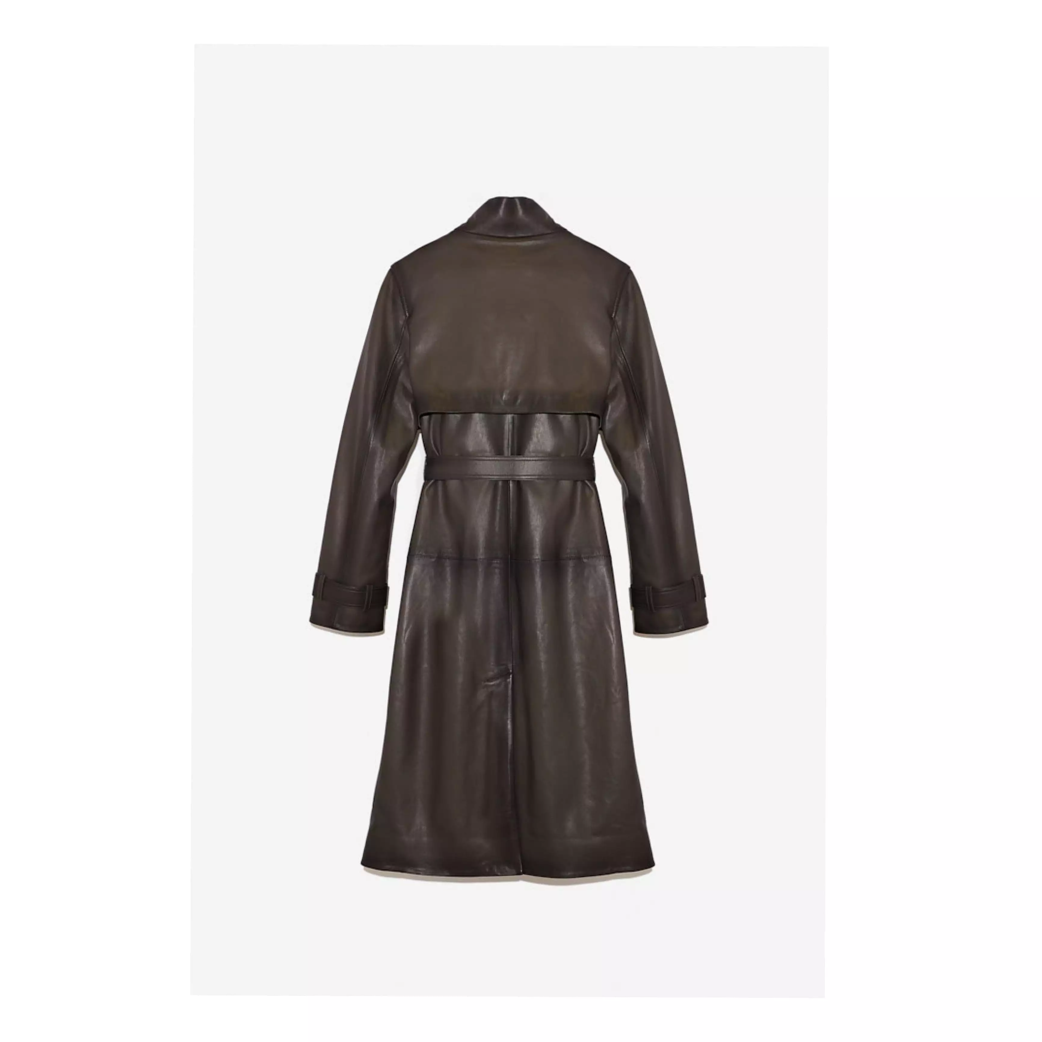 LAMB LEATHER LONG COAT