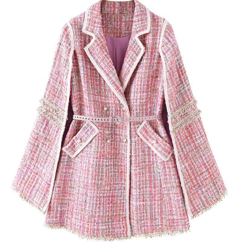 Luxury Pink Coat For Women