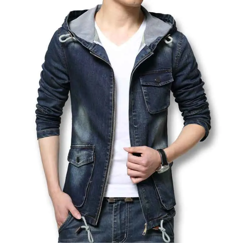 Men Jacket Denim Men SM6ue Denim Jeans Coats Designer Men Slim Fits Outwears With Hat Plus Size SM6