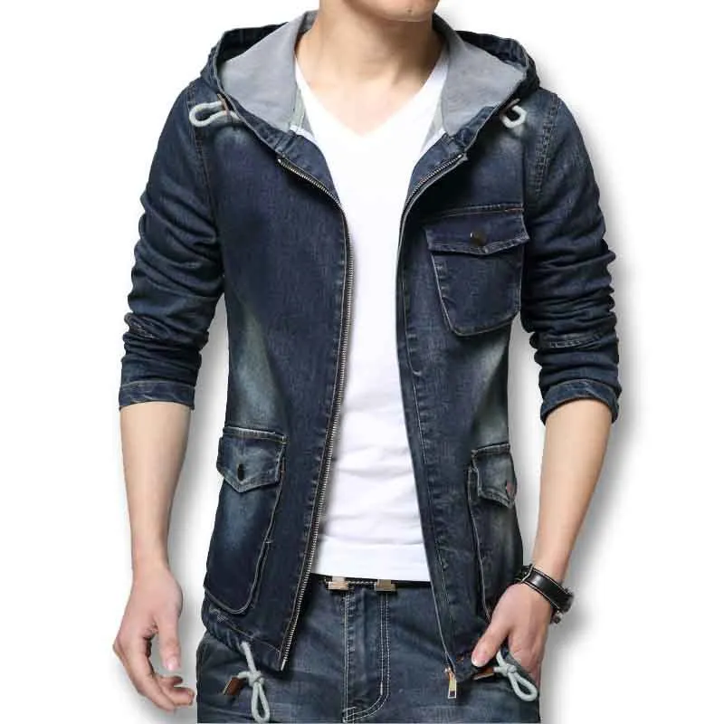 Men Jacket Denim Men SM6ue Denim Jeans Coats Designer Men Slim Fits Outwears With Hat Plus Size SM6