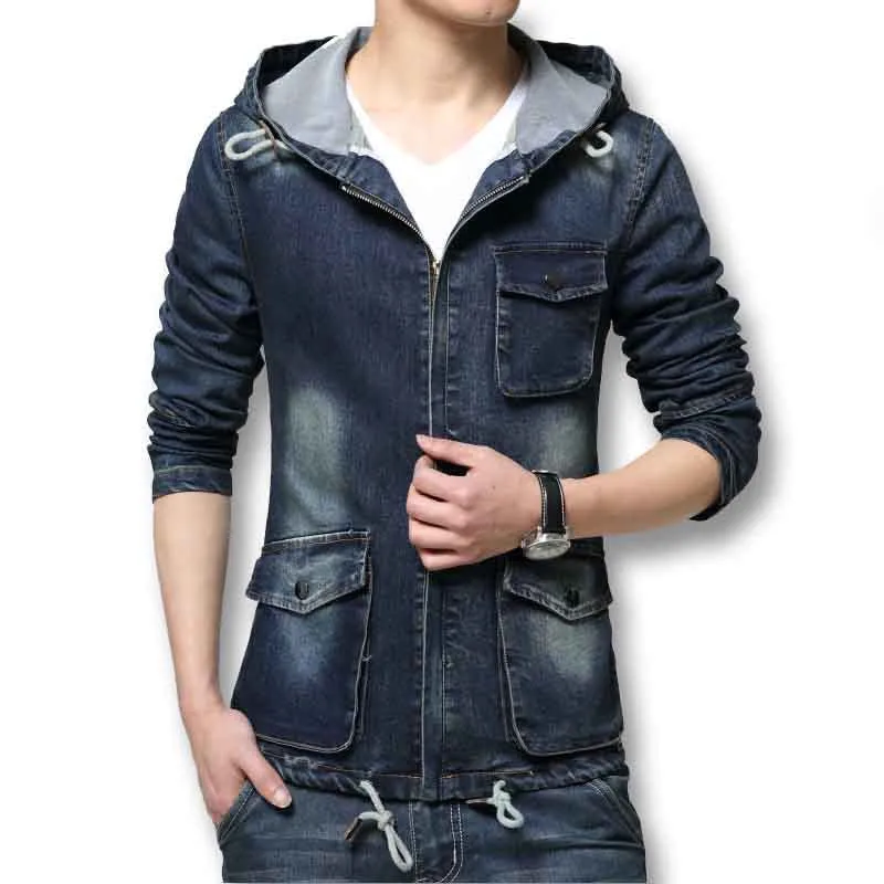 Men Jacket Denim Men SM6ue Denim Jeans Coats Designer Men Slim Fits Outwears With Hat Plus Size SM6