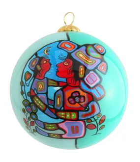 Norval Morrisseau Mother & Child Glass Ornament