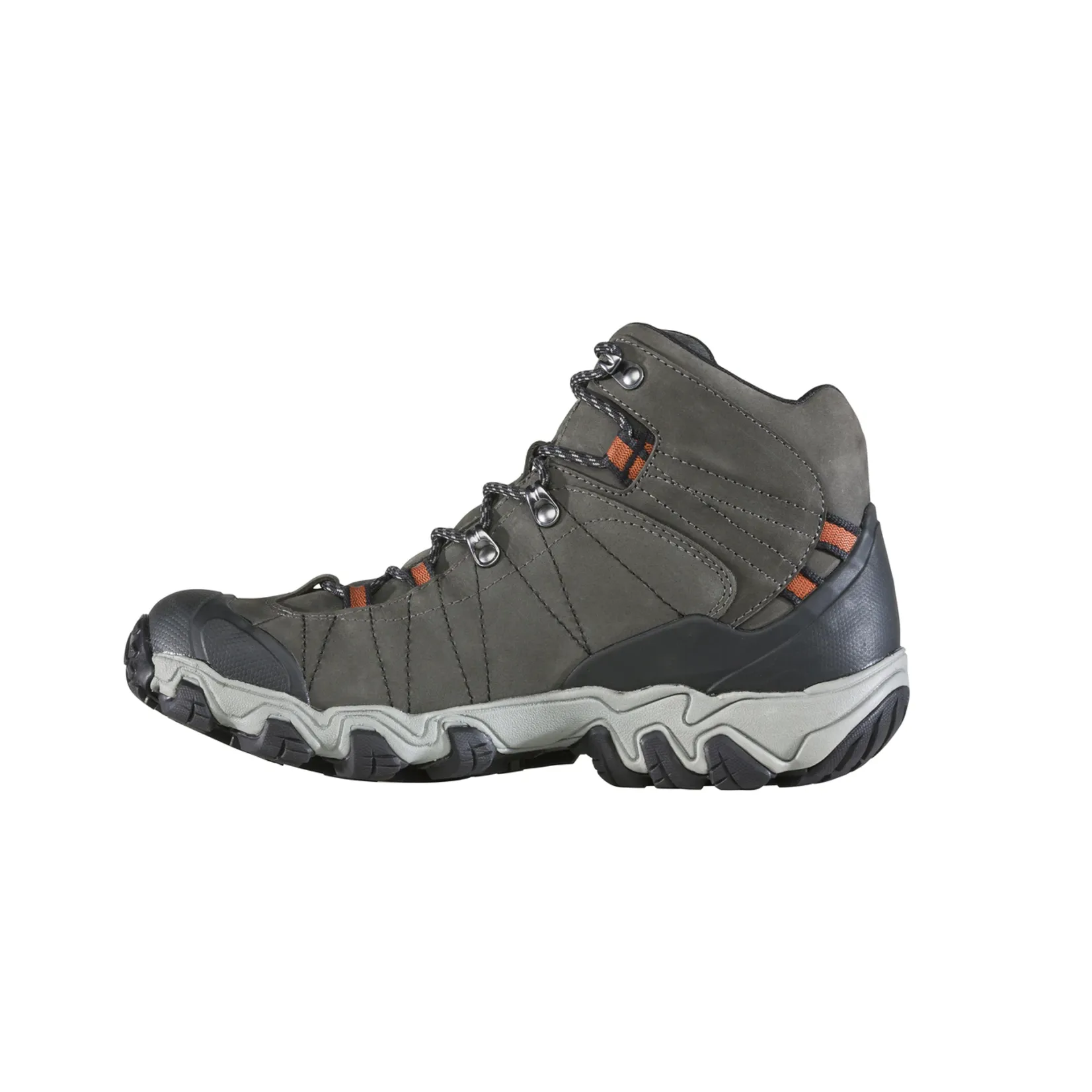 Oboz Mens Bridger Mid Waterproof Hiking Boots- Raven