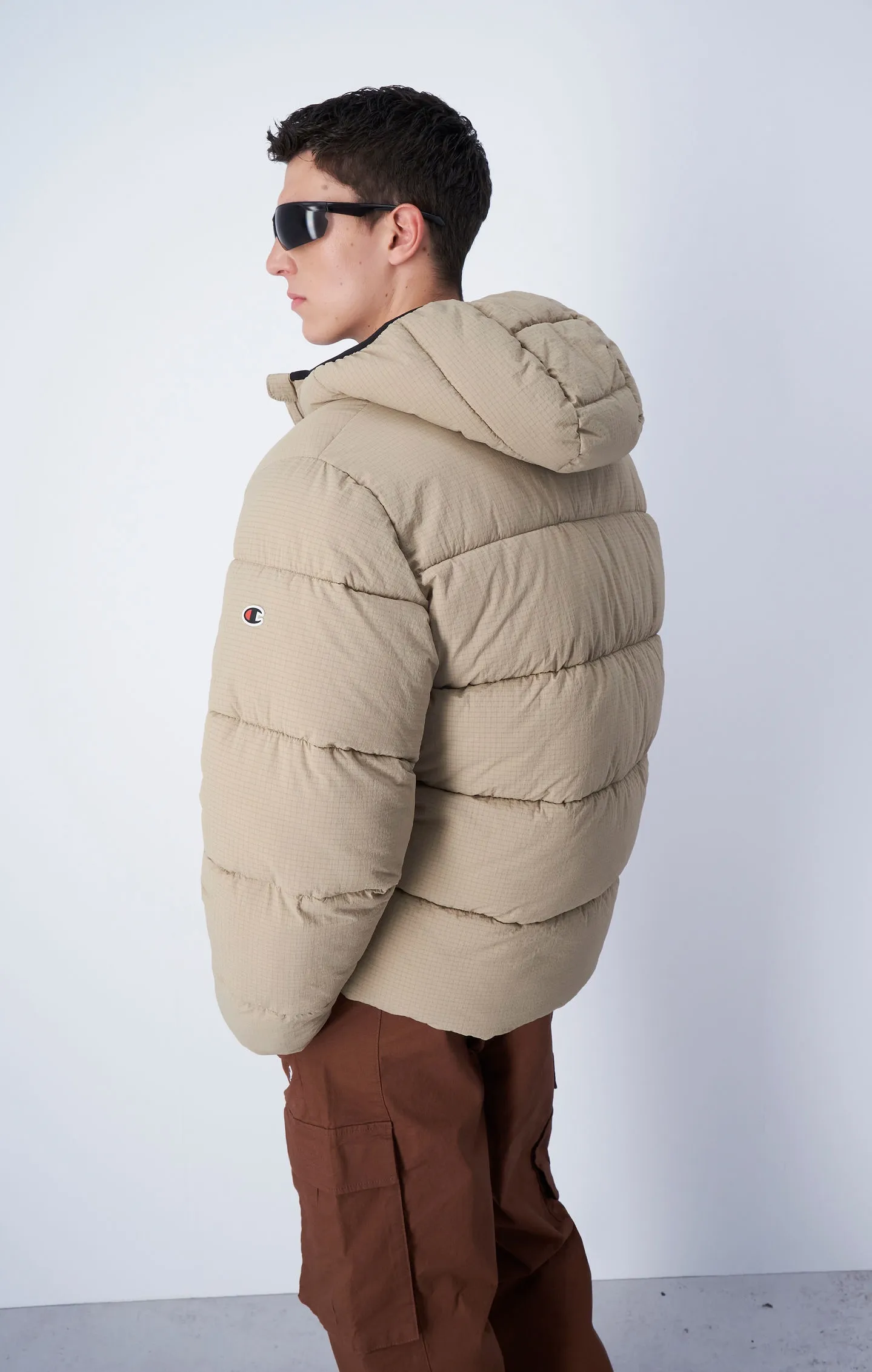 Outerwear Beige Outdoor Multi Pocket Hooded Jacket