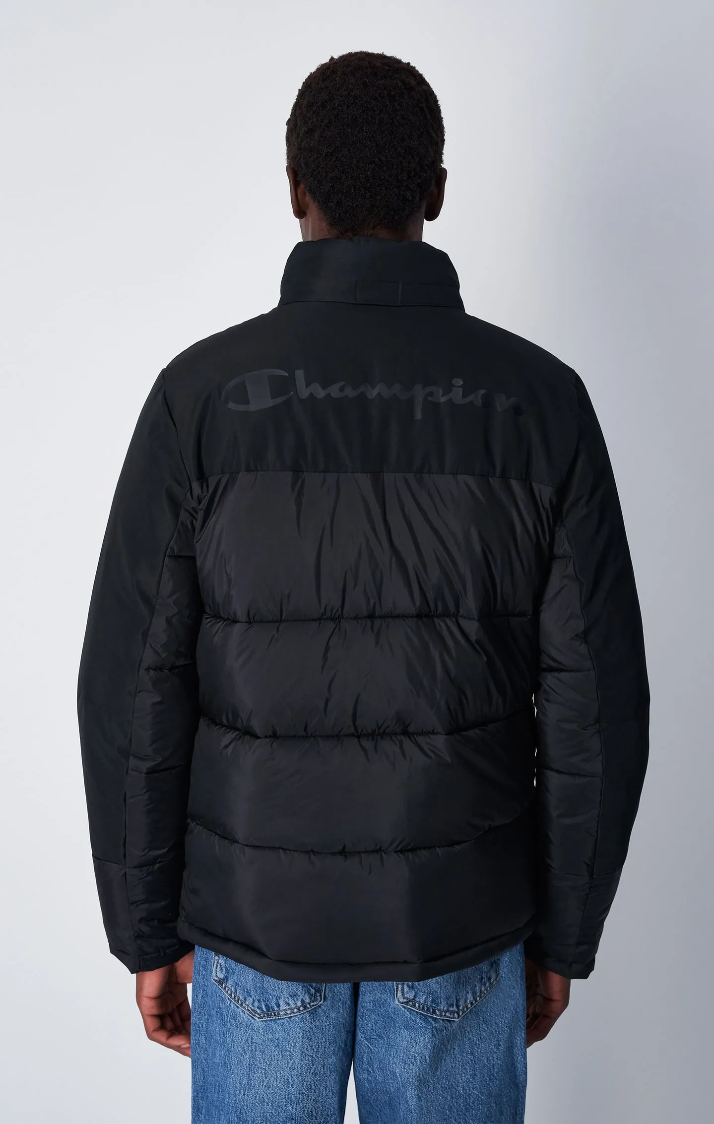 Outerwear Black C Logo Full-Zip Padded Jacket