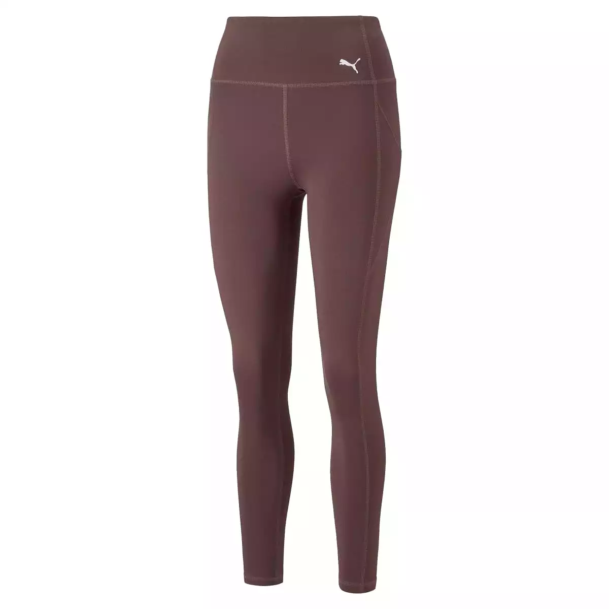 PUMA WOMEN'S FAVOURITE FOREVER HIGH WAIST 7/8 PLUM TIGHTS