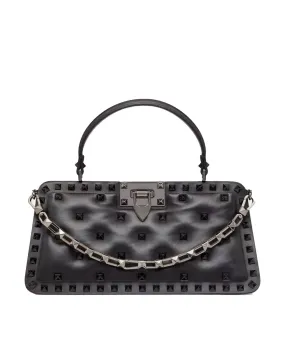 Rockstud Padded Nappa Bag in Nero