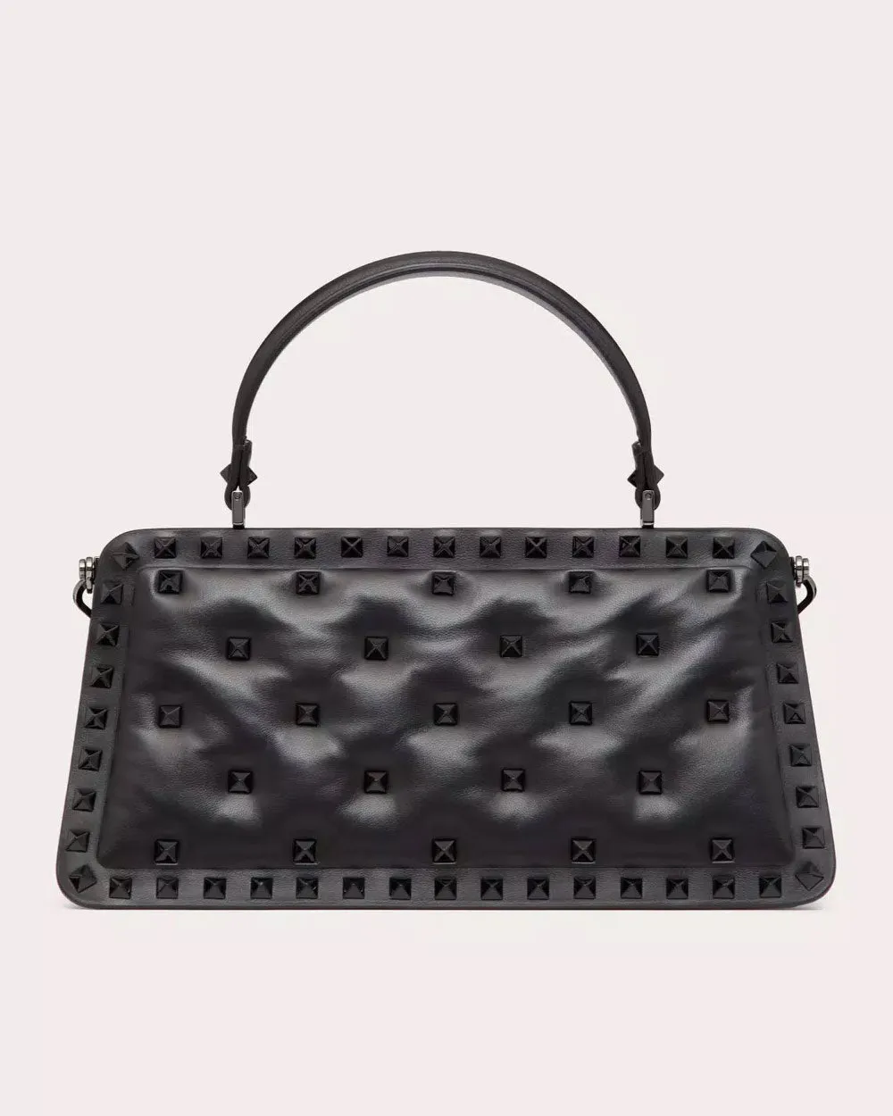 Rockstud Padded Nappa Bag in Nero