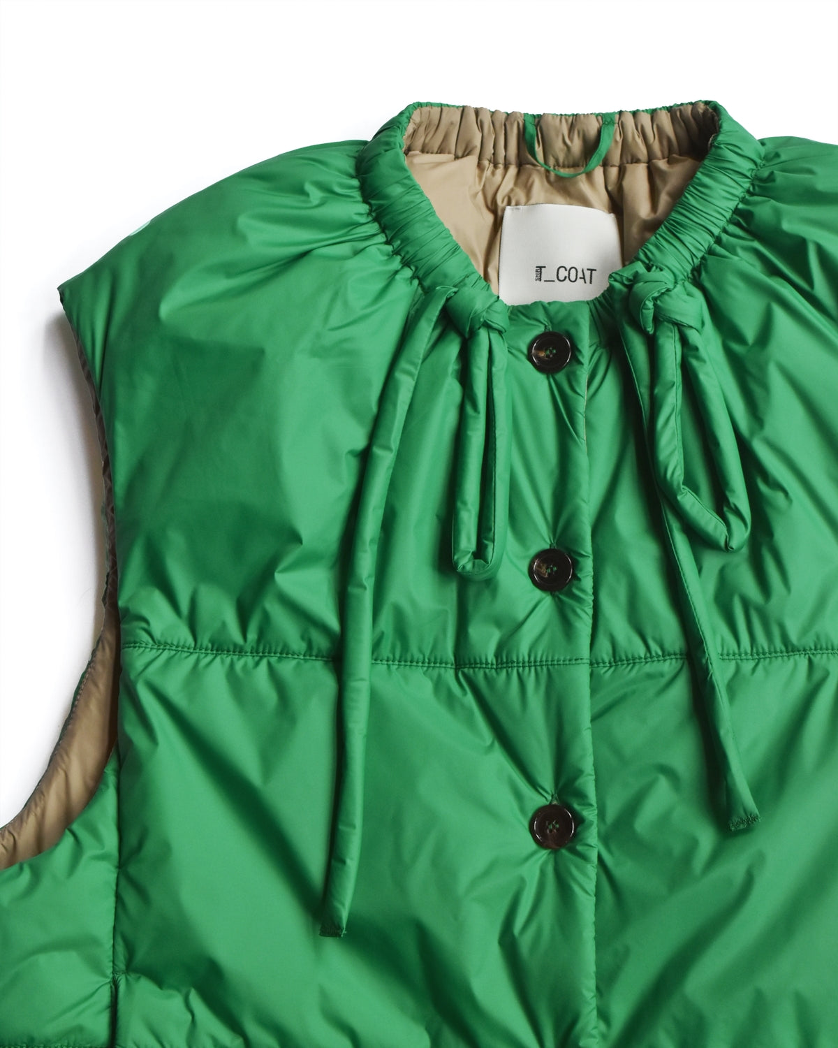 T-Coat Green Quilted Vest