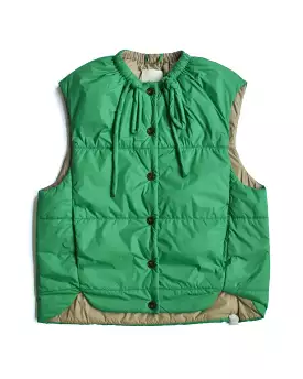 T-Coat Green Quilted Vest