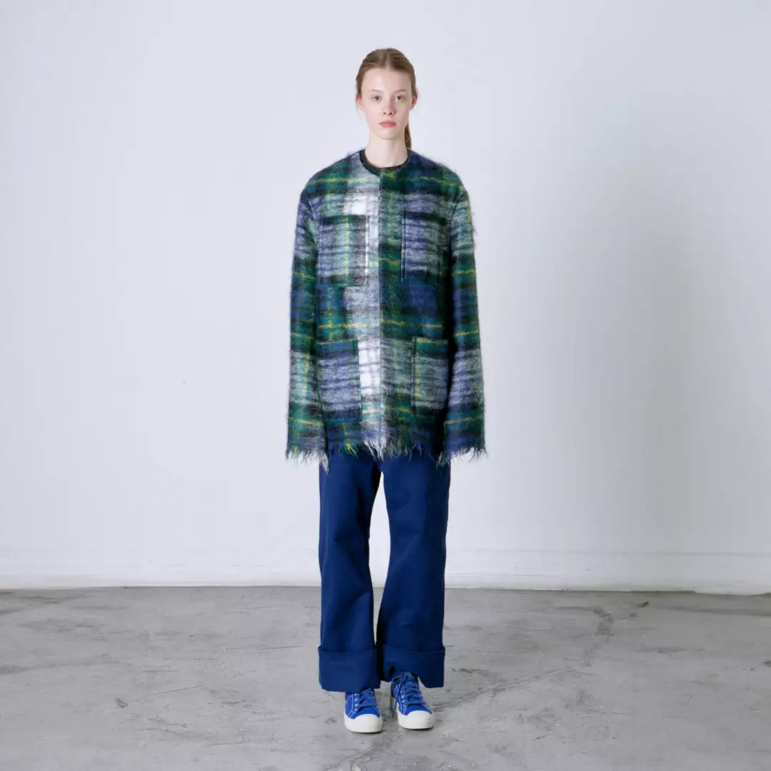 TARTAN GREEN COAT