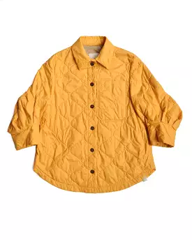 T_Coat Yellow Quilted Light Puffer