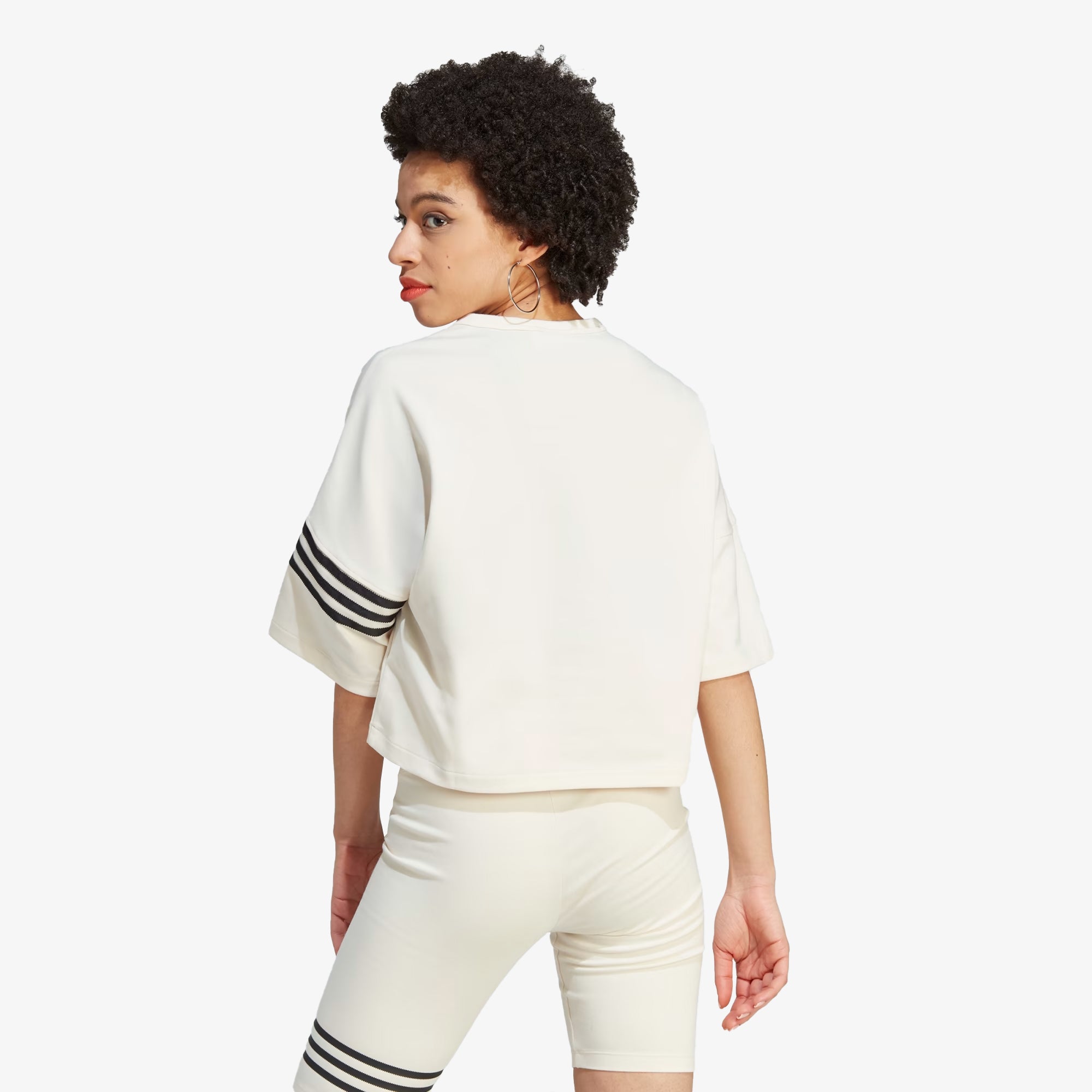 WMN'S ADICOLOR NEUCLASSICS TEE 'WONDER WHITE/BLACK'