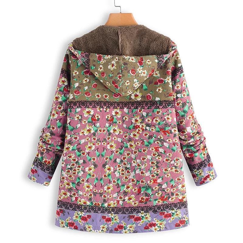 Women Coat, Vintage Floral Jacket