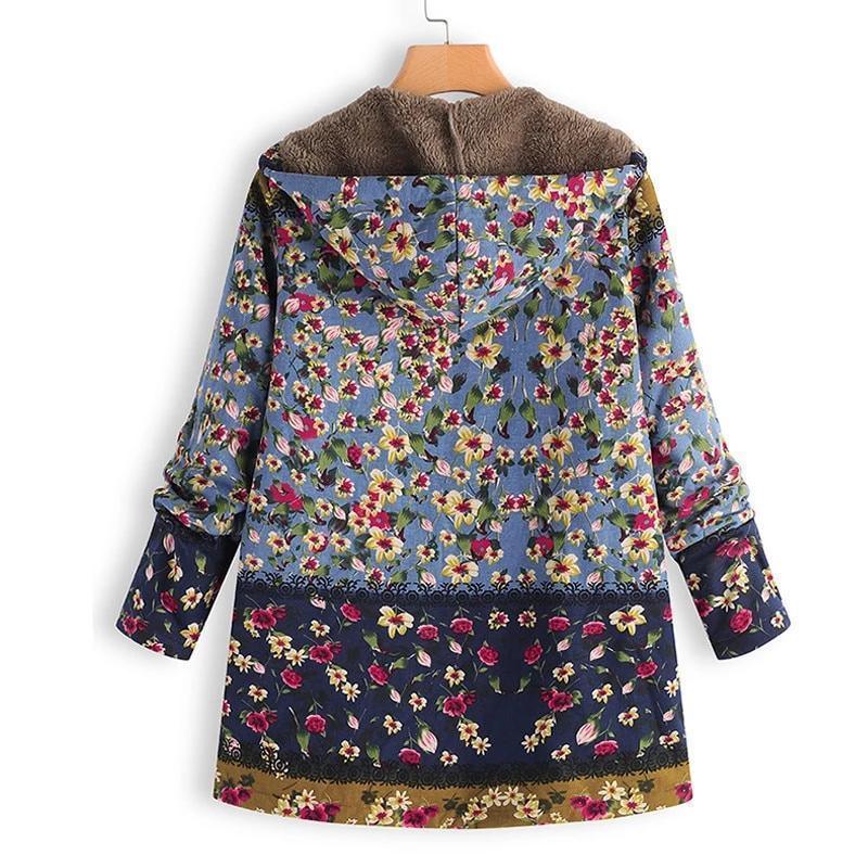 Women Coat, Vintage Floral Jacket