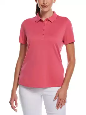 Womens Solid Swing Tech Polo