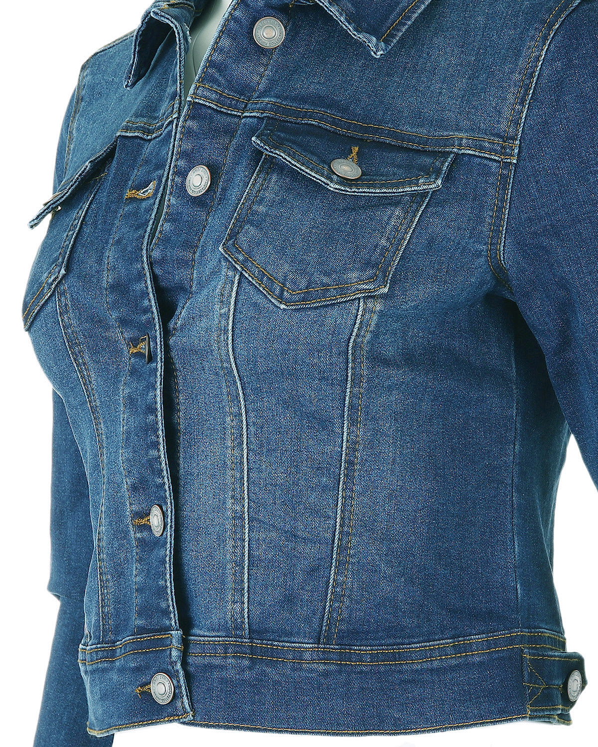 Women’s Stone Wash Comfort Stretch Denim Jacket