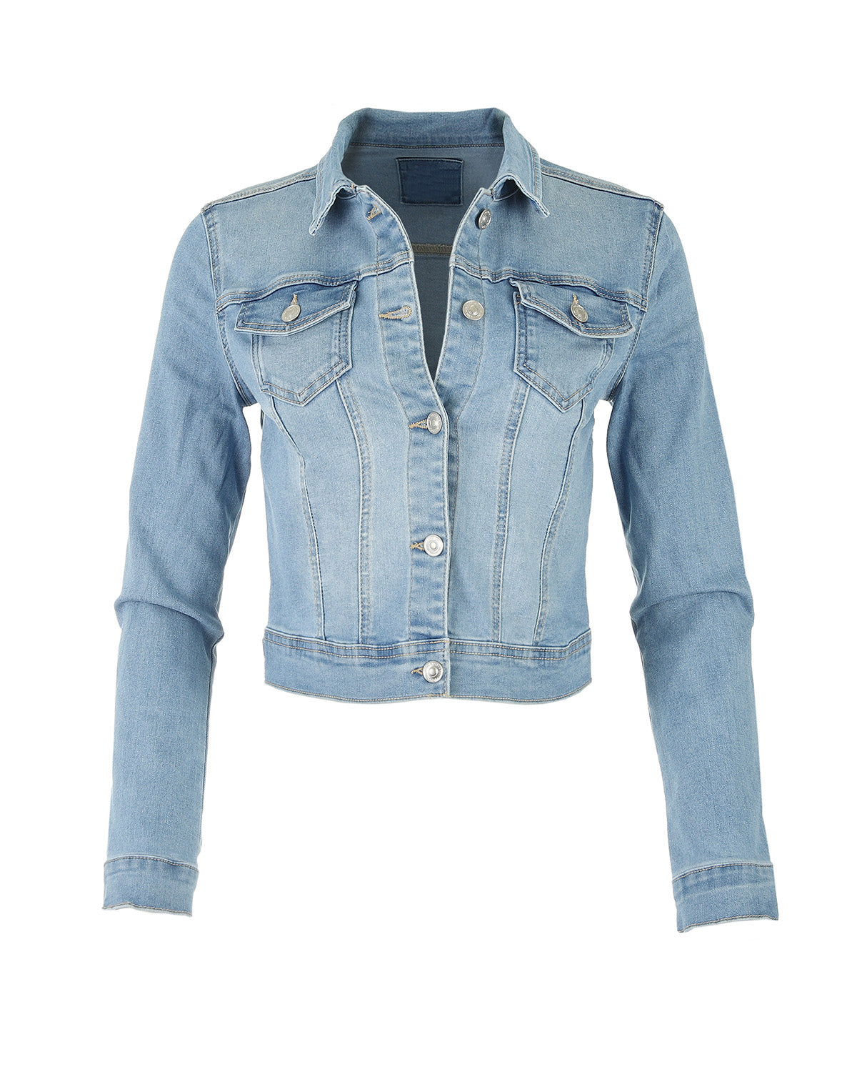 Women’s Stone Wash Comfort Stretch Denim Jacket