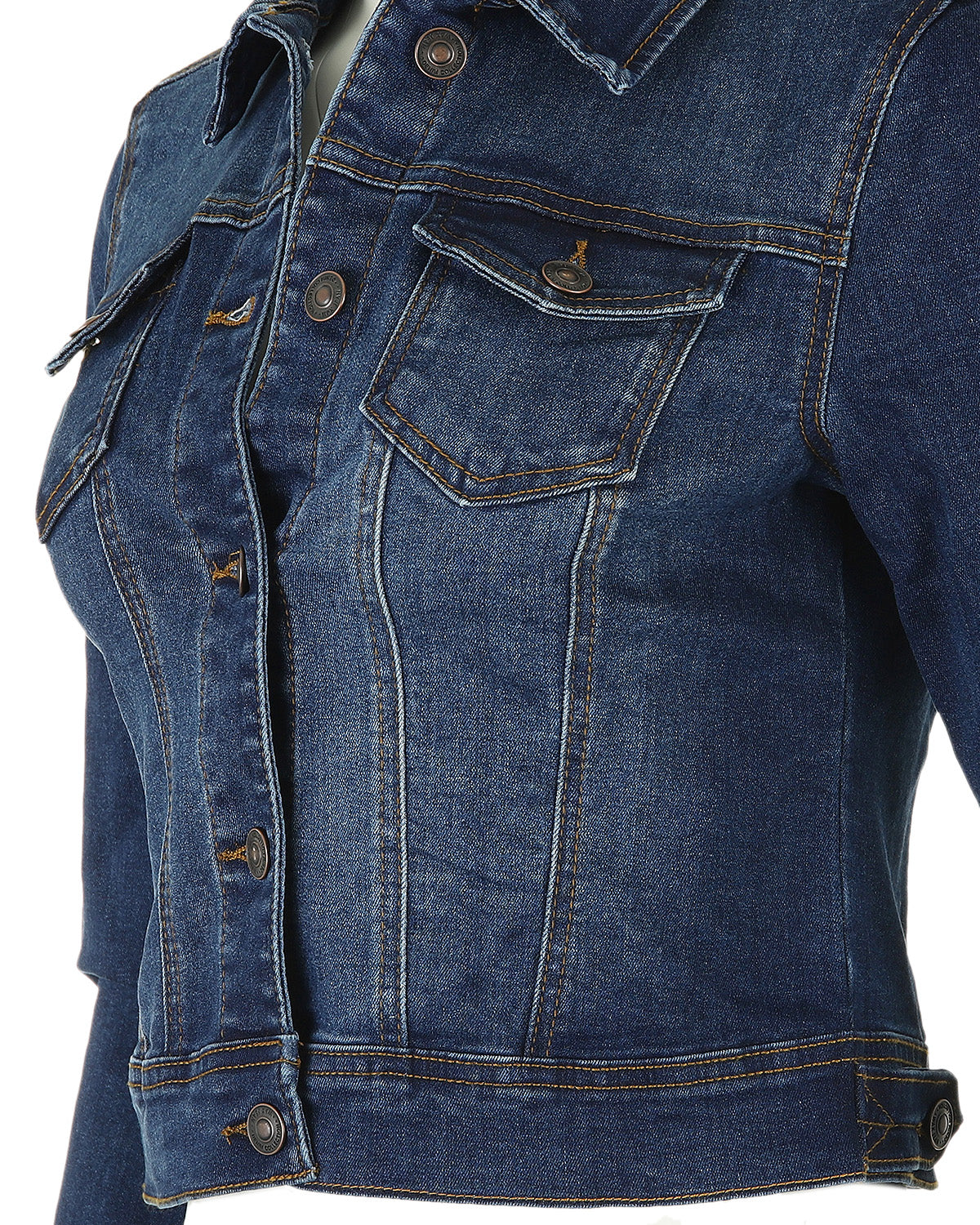 Women’s Stone Wash Comfort Stretch Denim Jacket